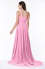 ColsBM Kiana Pink Gorgeous Zipper Chiffon Sweep Train Pleated Evening Dresses
