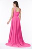 ColsBM Kiana Rose Pink Gorgeous Zipper Chiffon Sweep Train Pleated Evening Dresses