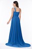ColsBM Kiana Royal Blue Gorgeous Zipper Chiffon Sweep Train Pleated Evening Dresses