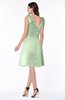 ColsBM Dorothy Pale Green Modest Scoop Sleeveless Half Backless Appliques Bridesmaid Dresses