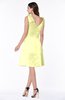 ColsBM Dorothy Wax Yellow Modest Scoop Sleeveless Half Backless Appliques Bridesmaid Dresses