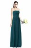 ColsBM Alisson Blue Green Cinderella A-line Strapless Zip up Floor Length Ruching Plus Size Bridesmaid Dresses
