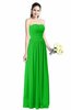 ColsBM Alisson Classic Green Cinderella A-line Strapless Zip up Floor Length Ruching Plus Size Bridesmaid Dresses
