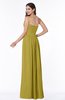 ColsBM Alisson Golden Olive Cinderella A-line Strapless Zip up Floor Length Ruching Plus Size Bridesmaid Dresses