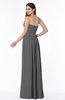 ColsBM Alisson Grey Cinderella A-line Strapless Zip up Floor Length Ruching Plus Size Bridesmaid Dresses