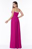 ColsBM Alisson Hot Pink Cinderella A-line Strapless Zip up Floor Length Ruching Plus Size Bridesmaid Dresses