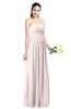 ColsBM Alisson Light Pink Cinderella A-line Strapless Zip up Floor Length Ruching Plus Size Bridesmaid Dresses