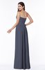 ColsBM Alisson Nightshadow Blue Cinderella A-line Strapless Zip up Floor Length Ruching Plus Size Bridesmaid Dresses