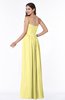 ColsBM Alisson Pastel Yellow Cinderella A-line Strapless Zip up Floor Length Ruching Plus Size Bridesmaid Dresses