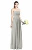ColsBM Alisson Platinum Cinderella A-line Strapless Zip up Floor Length Ruching Plus Size Bridesmaid Dresses