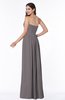 ColsBM Alisson Ridge Grey Cinderella A-line Strapless Zip up Floor Length Ruching Plus Size Bridesmaid Dresses