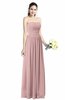ColsBM Alisson Silver Pink Cinderella A-line Strapless Zip up Floor Length Ruching Plus Size Bridesmaid Dresses