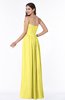 ColsBM Alisson Yellow Iris Cinderella A-line Strapless Zip up Floor Length Ruching Plus Size Bridesmaid Dresses