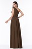 ColsBM Tiana Chocolate Brown Traditional A-line One Shoulder Chiffon Floor Length Plus Size Bridesmaid Dresses