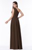 ColsBM Tiana Copper Traditional A-line One Shoulder Chiffon Floor Length Plus Size Bridesmaid Dresses