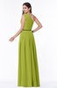 ColsBM Tiana Green Oasis Traditional A-line One Shoulder Chiffon Floor Length Plus Size Bridesmaid Dresses