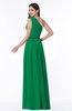 ColsBM Tiana Green Traditional A-line One Shoulder Chiffon Floor Length Plus Size Bridesmaid Dresses