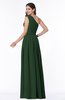 ColsBM Tiana Hunter Green Traditional A-line One Shoulder Chiffon Floor Length Plus Size Bridesmaid Dresses