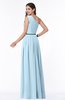 ColsBM Tiana Ice Blue Traditional A-line One Shoulder Chiffon Floor Length Plus Size Bridesmaid Dresses