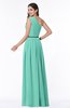 ColsBM Tiana Mint Green Traditional A-line One Shoulder Chiffon Floor Length Plus Size Bridesmaid Dresses