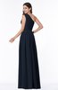 ColsBM Tiana Navy Blue Traditional A-line One Shoulder Chiffon Floor Length Plus Size Bridesmaid Dresses