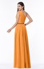ColsBM Tiana Orange Traditional A-line One Shoulder Chiffon Floor Length Plus Size Bridesmaid Dresses