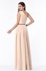 ColsBM Tiana Peach Puree Traditional A-line One Shoulder Chiffon Floor Length Plus Size Bridesmaid Dresses