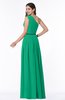 ColsBM Tiana Pepper Green Traditional A-line One Shoulder Chiffon Floor Length Plus Size Bridesmaid Dresses