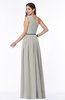 ColsBM Tiana Platinum Traditional A-line One Shoulder Chiffon Floor Length Plus Size Bridesmaid Dresses