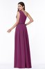 ColsBM Tiana Raspberry Traditional A-line One Shoulder Chiffon Floor Length Plus Size Bridesmaid Dresses