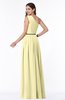 ColsBM Tiana Soft Yellow Traditional A-line One Shoulder Chiffon Floor Length Plus Size Bridesmaid Dresses