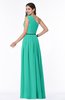 ColsBM Tiana Viridian Green Traditional A-line One Shoulder Chiffon Floor Length Plus Size Bridesmaid Dresses