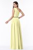 ColsBM Tiana Wax Yellow Traditional A-line One Shoulder Chiffon Floor Length Plus Size Bridesmaid Dresses