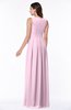 ColsBM Esther Baby Pink Traditional V-neck Sleeveless Zip up Chiffon Plus Size Bridesmaid Dresses