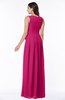 ColsBM Esther Beetroot Purple Traditional V-neck Sleeveless Zip up Chiffon Plus Size Bridesmaid Dresses