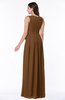 ColsBM Esther Brown Traditional V-neck Sleeveless Zip up Chiffon Plus Size Bridesmaid Dresses