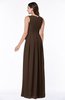 ColsBM Esther Copper Traditional V-neck Sleeveless Zip up Chiffon Plus Size Bridesmaid Dresses