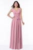 ColsBM Esther Light Coral Traditional V-neck Sleeveless Zip up Chiffon Plus Size Bridesmaid Dresses