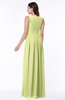 ColsBM Esther Lime Green Traditional V-neck Sleeveless Zip up Chiffon Plus Size Bridesmaid Dresses