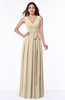 ColsBM Esther Novelle Peach Traditional V-neck Sleeveless Zip up Chiffon Plus Size Bridesmaid Dresses