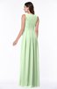ColsBM Esther Pale Green Traditional V-neck Sleeveless Zip up Chiffon Plus Size Bridesmaid Dresses