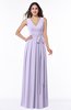 ColsBM Esther Pastel Lilac Traditional V-neck Sleeveless Zip up Chiffon Plus Size Bridesmaid Dresses