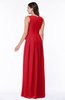 ColsBM Esther Red Traditional V-neck Sleeveless Zip up Chiffon Plus Size Bridesmaid Dresses