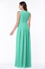ColsBM Esther Seafoam Green Traditional V-neck Sleeveless Zip up Chiffon Plus Size Bridesmaid Dresses