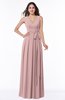 ColsBM Esther Silver Pink Traditional V-neck Sleeveless Zip up Chiffon Plus Size Bridesmaid Dresses