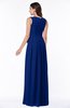 ColsBM Esther Sodalite Blue Traditional V-neck Sleeveless Zip up Chiffon Plus Size Bridesmaid Dresses