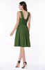 ColsBM Lauren Garden Green Modest Trumpet V-neck Sleeveless Knee Length Bridesmaid Dresses
