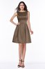 ColsBM Kassidy Bronze Brown Traditional Trumpet Scoop Sleeveless Bow Wedding Guest Dresses