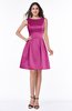 ColsBM Kassidy Hot Pink Traditional Trumpet Scoop Sleeveless Bow Wedding Guest Dresses