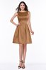 ColsBM Kassidy Light Brown Traditional Trumpet Scoop Sleeveless Bow Wedding Guest Dresses